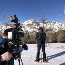 TV-Produktion im Schnee