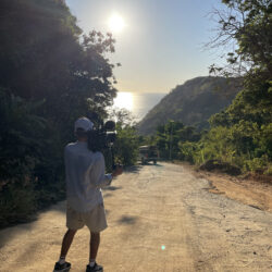 Internationale Filmproduktion am Meer