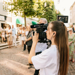 Videoproduktion auf der Straße