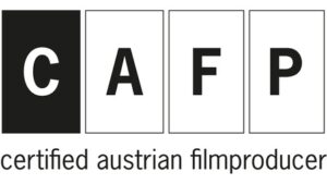Logo des Gütesiegels „Certified Austrian Film Producer“ (CAFP)